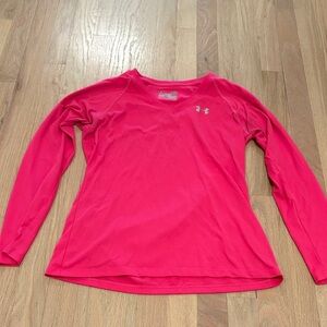 Under Armour Women's Vibrant Pink Long Sleeve Tee